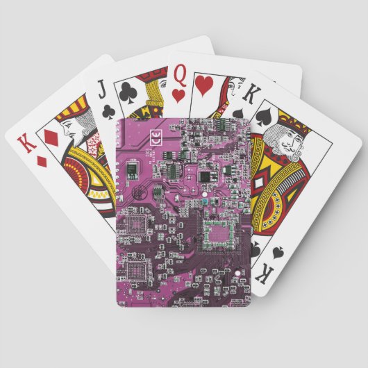 Printed Circuit Assembly PCB Paarse Circuit Board Pokerkaarten (Achterkant)