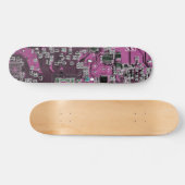 Printed Circuit Assembly PCB Paarse Circuit Board Skateboard (Horizontaal)