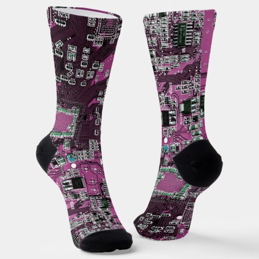Printed Circuit Assembly PCB Paarse Circuit Board Sokken (Gebogen)