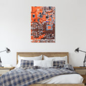 Printed Circuit Assembly PCB Sinaasappel Circuit B Canvas Afdruk (Insitu (Slaapkamer))