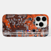 Printed Circuit Assembly PCB Sinaasappel Circuit B Case-Mate iPhone Case (Achterkant (horizontaal))