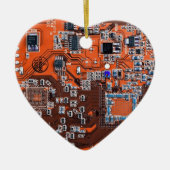 Printed Circuit Assembly PCB Sinaasappel Circuit B Keramisch Ornament (Voorkant)