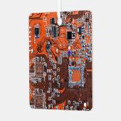 Printed Circuit Assembly PCB Sinaasappel Circuit B Metalen Ornament (Voorkant links)