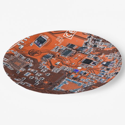 Printed Circuit Assembly PCB Sinaasappel Circuit B Papieren Bordje (Gekanteld)