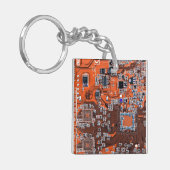 Printed Circuit Assembly PCB Sinaasappel Circuit B Sleutelhanger (Voorkant Links)