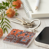 Printed Circuit Assembly PCB Sinaasappel Circuit B Sleutelhanger (Voorkant Rechts)