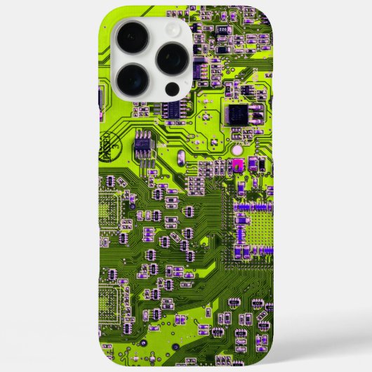 Printed Circuit Assembly PCB Yellow Circuit Board Case-Mate iPhone Case (Achterkant)