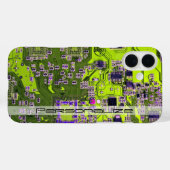 Printed Circuit Assembly PCB Yellow Circuit Board Case-Mate iPhone Case (Achterkant (horizontaal))