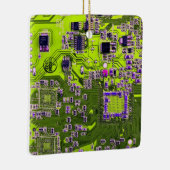 Printed Circuit Assembly PCB Yellow Circuit Board Keramisch Ornament (Rechts)
