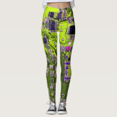 Printed Circuit Assembly PCB Yellow Circuit Board Leggings (Voorkant)