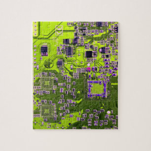 Printed Circuit Assembly PCB Yellow Circuit Board Legpuzzel