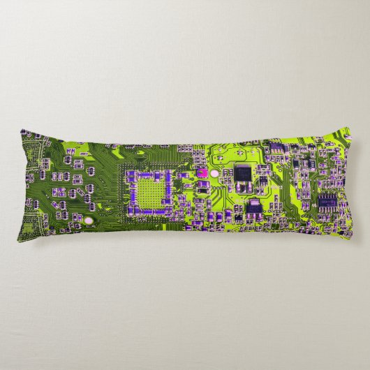 Printed Circuit Assembly PCB Yellow Circuit Board Lichaamskussen (Voorkant)