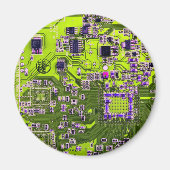 Printed Circuit Assembly PCB Yellow Circuit Board Magneet (Voorkant)