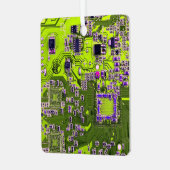 Printed Circuit Assembly PCB Yellow Circuit Board Metalen Ornament (Voorkant links)