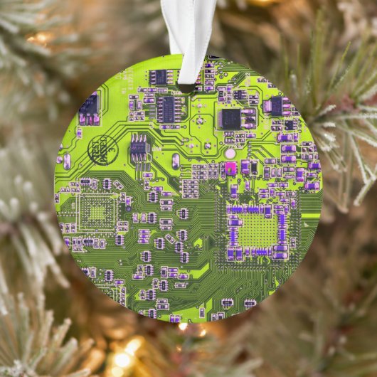 Printed Circuit Assembly PCB Yellow Circuit Board Ornament (Boom)
