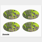 Printed Circuit Assembly PCB Yellow Circuit Board Ovale Sticker (Vel)