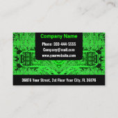 Printed Circuit Board (PCB) Modern Groen Visitekaartje (Achterkant)