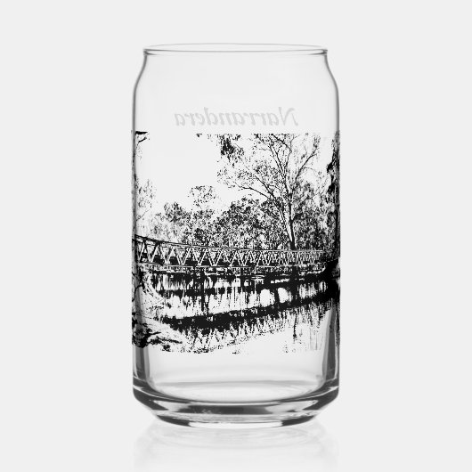 Printed glass can set of 1 (Recto)