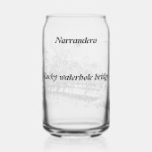 Printed glass can set of 1 (Verso)