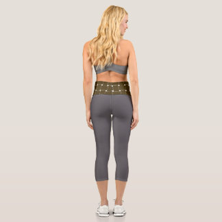 printed high waist capri leggings