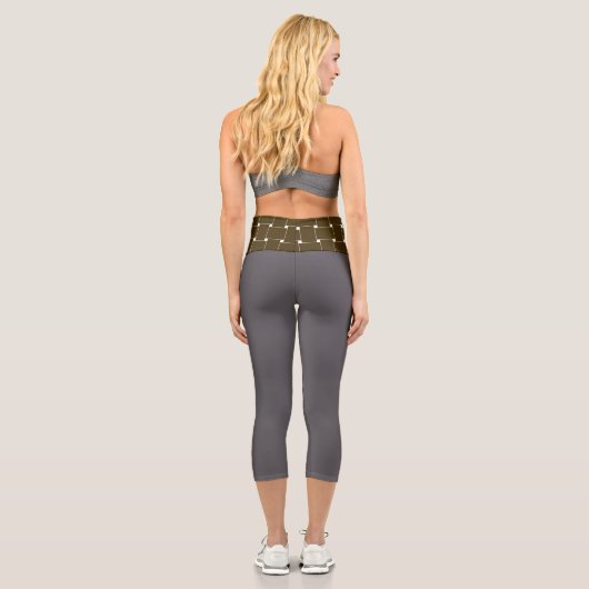printed high waist capri leggings (Verso)