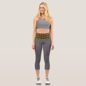 printed high waist capri leggings (Recto)