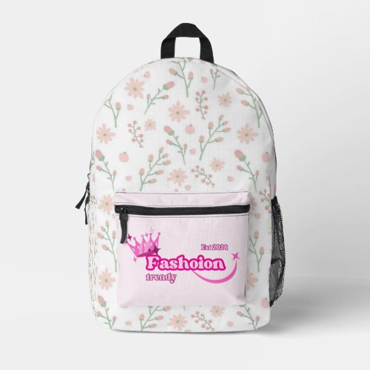 Printed Stitch Backpack Bedrukte Rugzak (Voorkant)