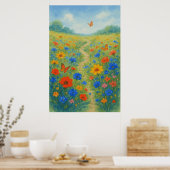 Printemps 7, Whispers Fleurs sauvages, Impression  (Cuisine)