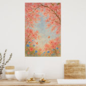 Printemps 8, Sous le ciel en fleurs, impression sa (Cuisine)