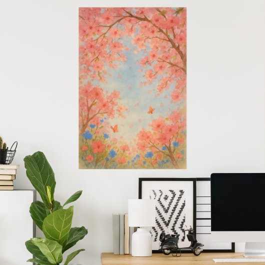 Printemps 8, Sous le ciel en fleurs, impression sa (Bureau à domicile)