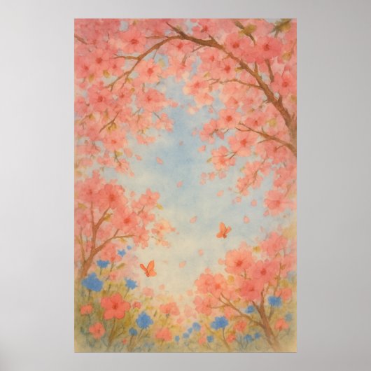 Printemps 8, Sous le ciel en fleurs, impression sa (Devant)