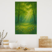 Printemps 9, Après-midi verdoyant, Impression sais (Cuisine)