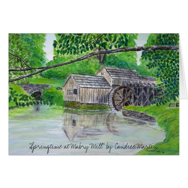 "Printemps à Mabry Mill" (Devant horizontal)
