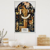 PRINTEMPS Art Déco - Apollo et Animaux (Cuisine)