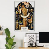 PRINTEMPS Art Déco - Apollo et Animaux (Bureau à domicile)