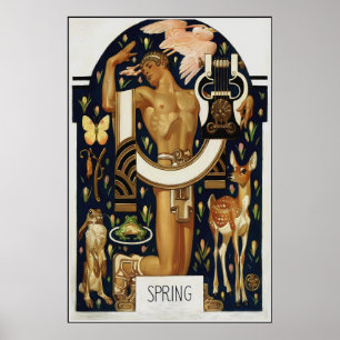 PRINTEMPS Art Déco - Apollo et Animaux