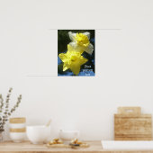 Printemps belle jonquilles personnalisable poster (Cuisine)