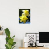 Printemps belle jonquilles personnalisable poster (Bureau à domicile)
