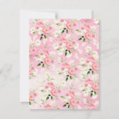 Printemps Blossoms Baby In Bloom Invitation (Dos)