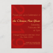 Printemps chinois porc Année 2019 fête Invitation (Dos)