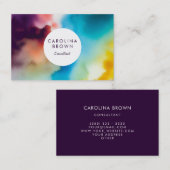 Printemps commence Carte de visite professionnel (Devant / Derrière)