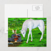 Printemps dans la carte postale pré (Devant / Derrière)