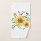 printemps de tournesol (Serviette à main)