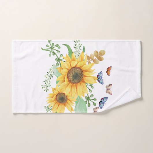 printemps de tournesol (Serviette à main)