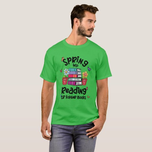 Printemps En Lecture TR Kohler Livres T-Shirt (Devant entier)