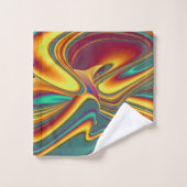 Printemps Été Automne Fleurs Magie (Gant de toilette)