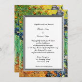 printemps, été faire-part de mariage. van Gogh (Devant / Derrière)