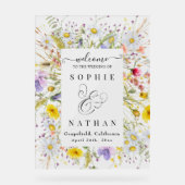 Printemps Été Fleur sauvage Beige Boho Bienvenue (Recto)