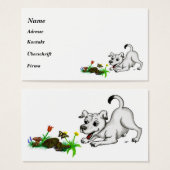 Printemps éveillé, chiot avec papillon (Devant & derrière)