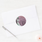 Printemps fantaisie en Rose et vert - Étiquette de (Enveloppe)